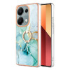 Чехол Electroplating with Ring Holder для Xiaomi Redmi Note 14S/ 13 Pro 4G / POCO M6 Pro 4G - зелений