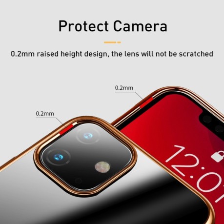 Силіконовий чохол Baseus Shining case на iPhone 11 - рожеве золото