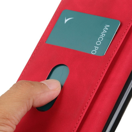 Чохол-книжка KHAZNEH Cowhide Texture на OnePlus Nord 2T - червоний