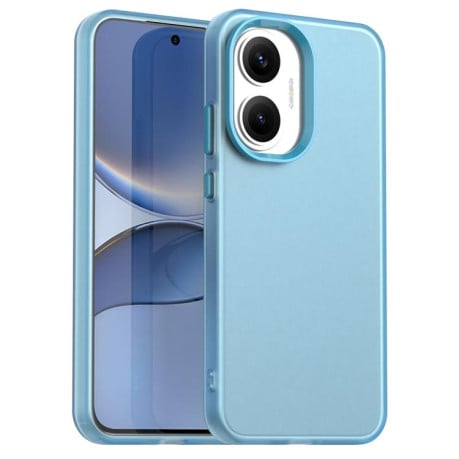 Чехол Candy Series гибрид с усиленными бортиками на Xiaomi Poco F7 - синий