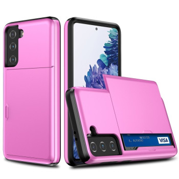 Противоударный чехол Rugged Armor Samsung Galaxy S21 Plus - розовый