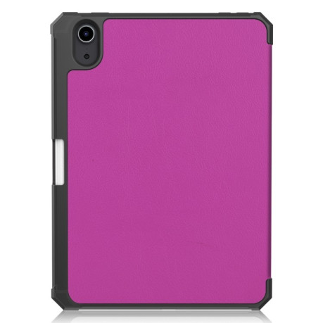 Чохол-книжка Custer Pattern Pure Color на iPad mini 6 - фіолетовий