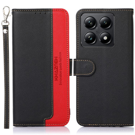Чохол-книжка KHAZNEH Litchi Texture для Xiaomi 14T Pro - чорний