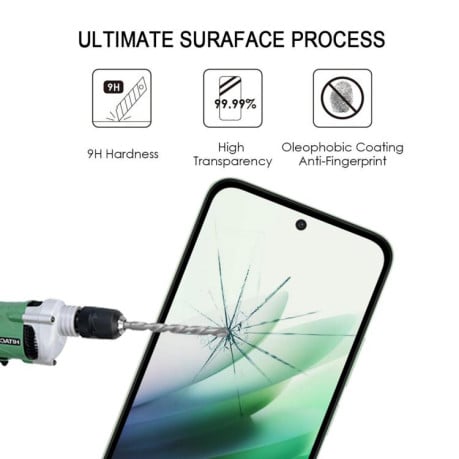 Захисне скло High Aluminum Full Screen Silk на Xiaomi Redmi 15C 5G EU 173.1mm - чорний