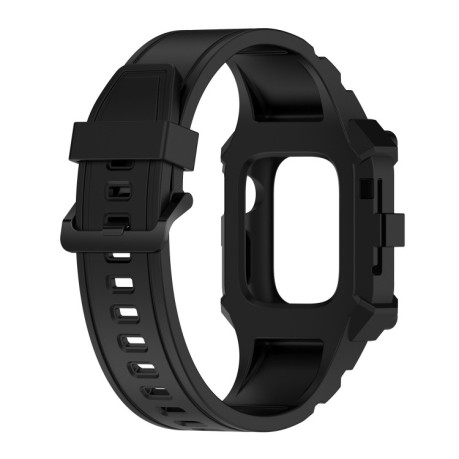 Силиконовый ремешок Integrated Band для Apple Watch Series 8/7 45mm / 44mm / 42mm - черный