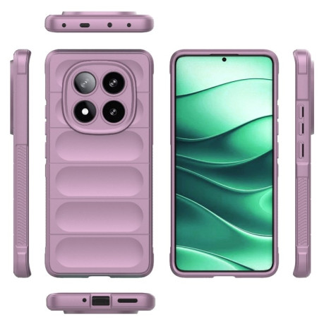 Силіконовий чохол Magic Flannel для Xiaomi Redmi Note 14 Pro 5G/Poco X7 - фіолетовий