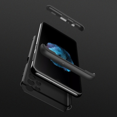 Противоударный чехол GKK Three Stage Splicing Full Coverage на  Samsung Galaxy A32 4G -черный