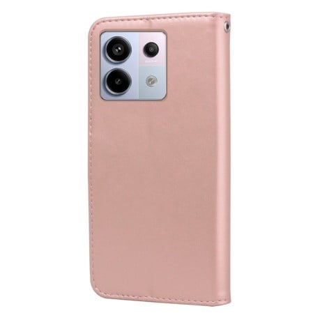 Чохол-книжка Rose Embossed для Xiaomi Redmi Note 13 Pro 4G / Poco M6 Pro 4G - рожеве золото