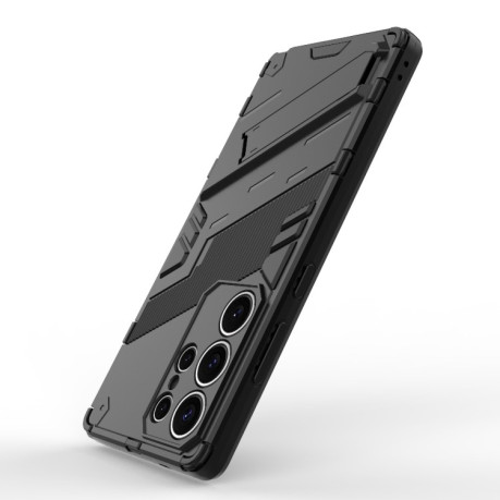 Противоударный чехол Punk Armor для Samsung Galaxy S25 Ultra 5G - черный