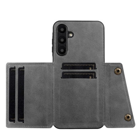 Противоударный чехол Double Buckle для Samsung Galaxy A56 5G - серый