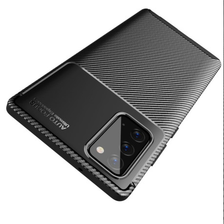 Протиударний чохол HMC Carbon Fiber Texture на Samsung Galaxy S21 - коричневий