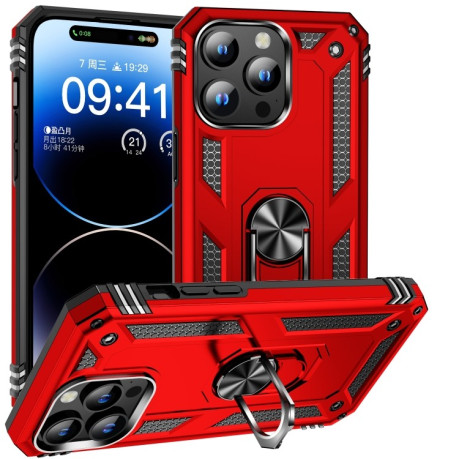 Протиударний чохол HMC 360 Degree Rotating Holder на iPhone 15 Pro Max - червоний