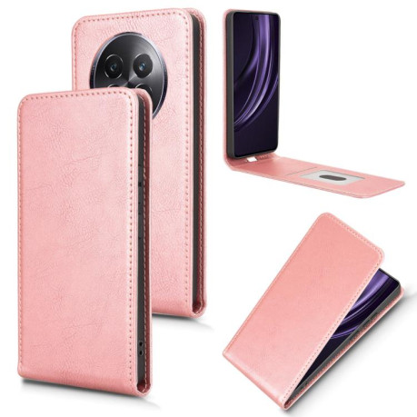Чохол Magnetic Vertical Flip Leather для Realme 13+ 5G/13 Pro 5G/13 Pro+ - рожеве золото