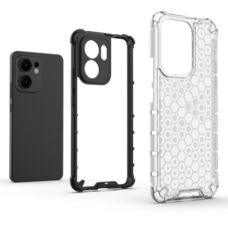 Протиударний чохол Honeycomb на OPPO Reno13 F/Reno13 FS- білий