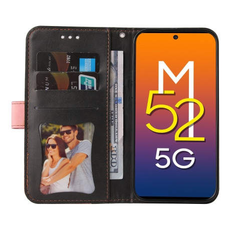 Чехол-книжка Business Stitching-Color для Samsung Galaxy M52 5G - розовый