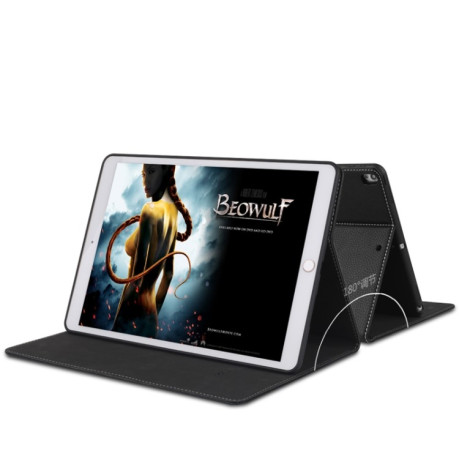 Кожаный Чехол-книжка GEBEI  Horizontal Flip на iPad 9/8/7 10.2 (2019/2020/2021) - черный