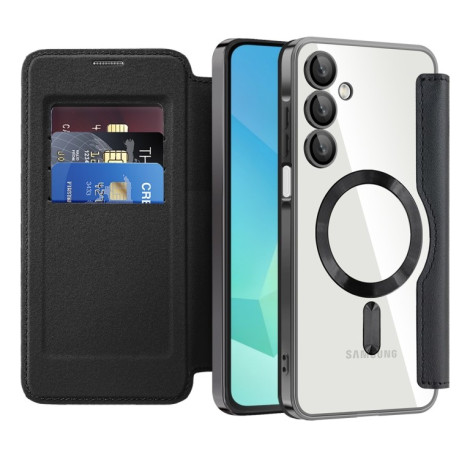 Чохол-книжка Shield MagSafe RFID Anti-theft Leather  для Samsung Galaxy A16 5G - чорний