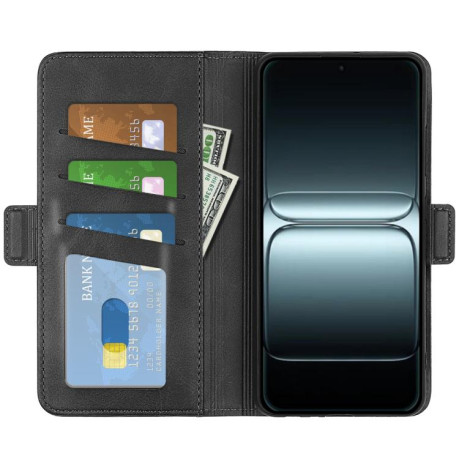 Чехол-книжка Dual-side Magnetic Buckle для OnePlus 13T - черный