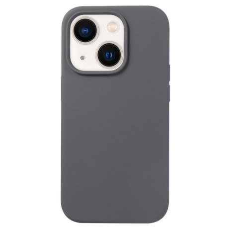 Силиконовый чехол Solid Color Liquid на iPhone 15 - черный