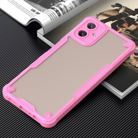 Противоударный чехол Armor Glaze PC Hybrid TPU для Samsung Galaxy A06 - розовый