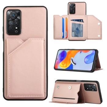 Противоударный чехол Skin Feel для Xiaomi Redmi Note 12 Pro 4G/11 Pro Global(4G/5G)/11E Pro - розовое золото