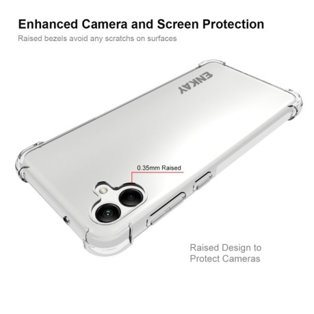 Противоударный чехол ENKAY Clear для Samsung Galaxy A04 4G - прозрачный