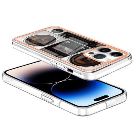 Протиударний чохол Electroplating IMD для iPhone 15 Pro Max 5G - Retro Radio