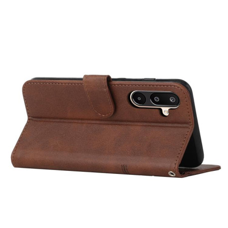 Чохол-книжка Stitching Calf Texture для на Samsung Galaxy F16 5G / M16 5G - коричневий