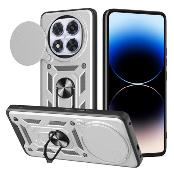 Протиударний чохол Sliding Camshield для Xiaomi Redmi Note 14 Pro+ 5G - сріблястий