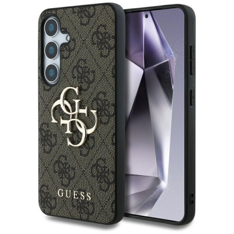 Оригинальный чехол Guess Big 4G Logo Classic Logo  для Samsung Galaxy S25 Plus - Brown