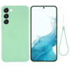 Силиконовый чехол Solid Color Liquid Silicone на Samsung Galaxy S23 5G - зеленый