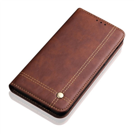 Шкіряний чохол-книжка Retro Texture Wallet для iPhone 11 Pro Max- коричневий