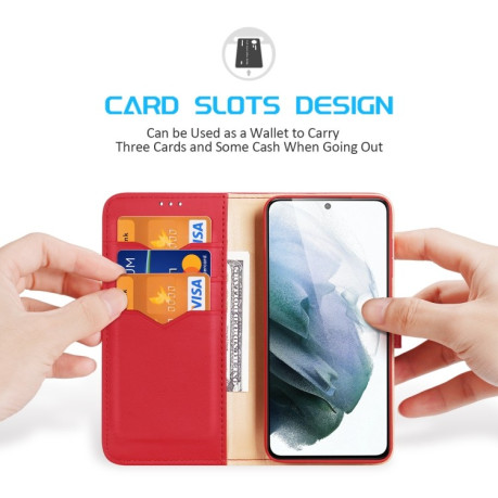 Чохол-книжка DUX DUCIS Hivo Series Samsung Galaxy S21 FE - червоний