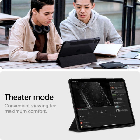 Оригинальный чехол-книжка Spigen Ultra Hybrid для Pro iPad Pro 11 2020/2021 - черный