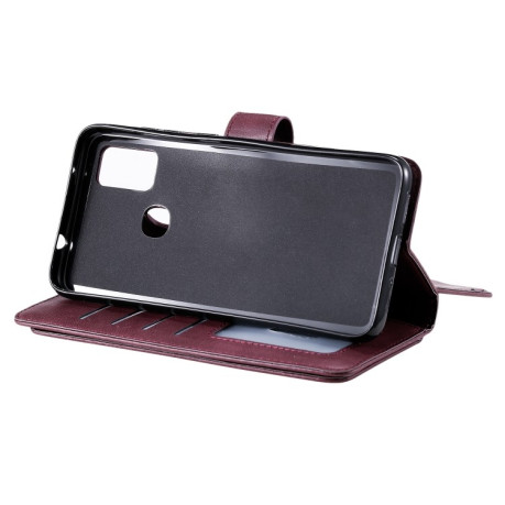 Чехол-кошелек Multifunctional accessory на Samsung Galaxy M51 - винно-красный