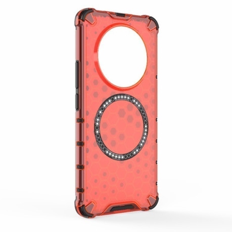 Протиударний чохол Honeycomb Magnetic Ring Shockproof на Realme 13 Pro 5G Global - червоний