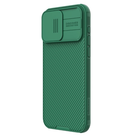 Ударозахисний чохол NILLKIN CamShield Pro на iPhone 15 Pro - зелений
