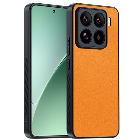 Противоударный чехол Plain Skin для Xiaomi 15 - оранжевый
