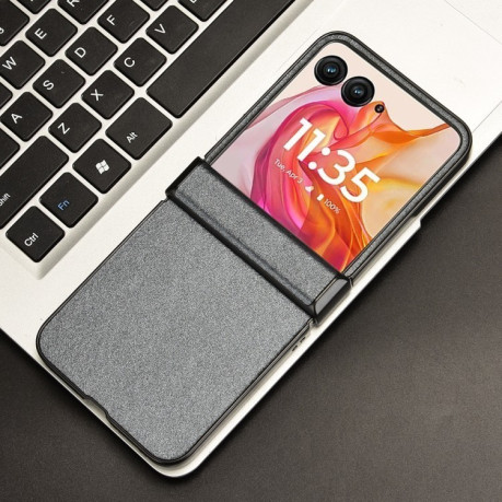 Протиударний чохол Sandskin Texture на Motorola Razr 50 Ultra - сірий