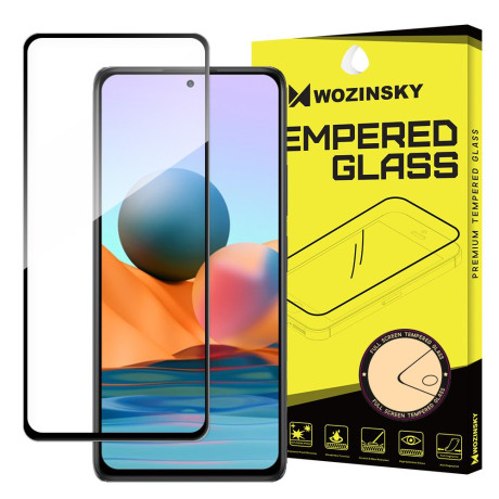 Защитное стекло Wozinsky Tempered Glass Full Glue на Xiaomi Redmi Note 10 Pro - черное