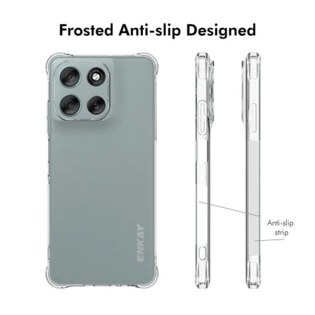 Прозрачный силиконовый чехол ENKAY Hat-Prince на Motorola Moto G86 Power 5G