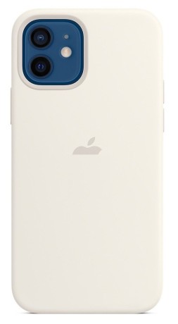 Силиконовый чехол Silicone Case White на iPhone 12 / iPhone 12 Pro (без MagSafe) - премиальное качество