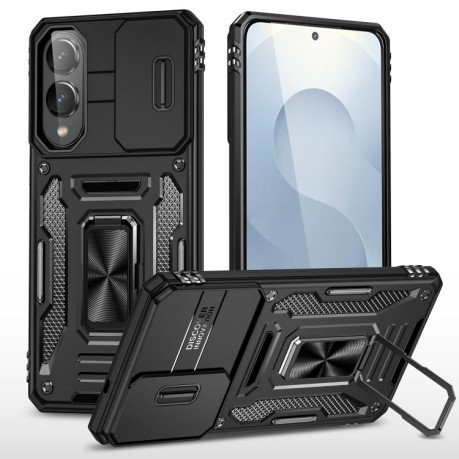 Противоударный чехол Armor Camera Shield для Samsung Galaxy S25 Edge 5G - черный