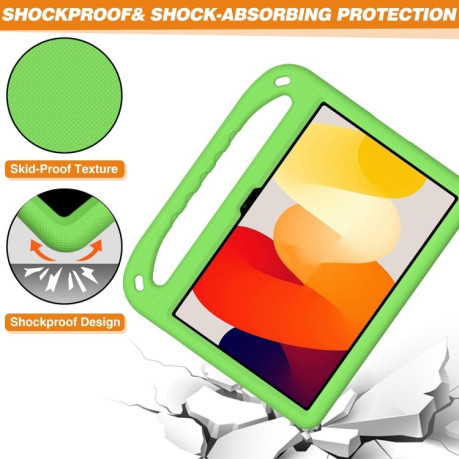 Противоударный чехол EVA Flat Anti Falling для Xiaomi Redmi Pad SE - зеленый