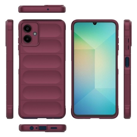 Силіконовий чохол Magic Flannel для Samsung Galaxy A06 4G – винно-червоний