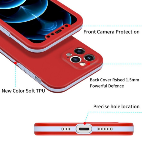 Чохол протиударний Dual-color для iPhone 11 Pro Max - червоний