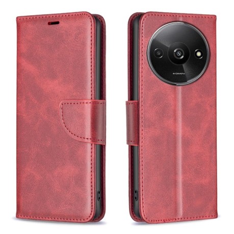Чохол-книжка Retro Lambskin Texture для Xiaomi Redmi A3 - червоний