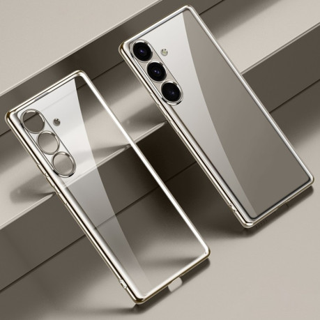 Чохол SULADA Electroplating Frosted TPU на Samsung Galaxy S25+ 5G - сірий