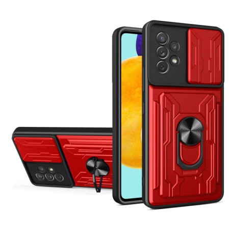 Протиударний чохол Sliding Camshield Card для Samsung Galaxy A53 5G - червоний