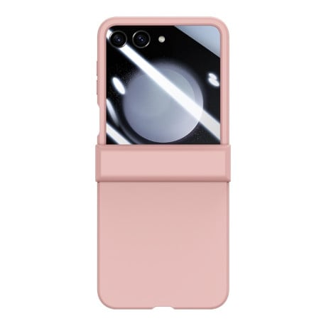 Противоударный чехол Three Parts  PC Skin Feel Shockproof  для Samsung Galaxy  Flip 6 - розовый